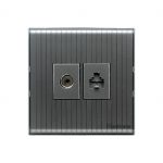 CENTURY CRYSTAL TV PLUS TELEPHONE SOCKET