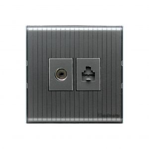 CENTURY CRYSTAL TV PLUS TELEPHONE SOCKET