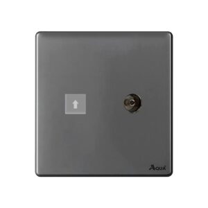 AQUA NEO SUPER GREY TV + TELEPHONE SOCKET