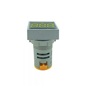 AQUA LED VOLTMETER SQUARE YELLOW