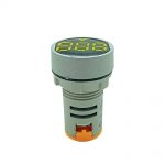 AQUA LED VOLTMETER ROUND YELLOW