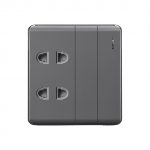 Aqua Elegance Grey 2 Switch + 2 Socket