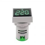 AQUA LED VOLTMETER SQUARE GREEN