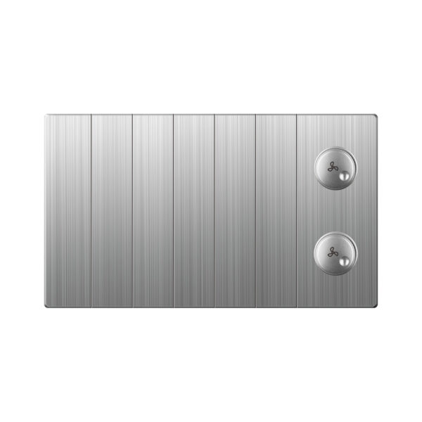 Aqua Xtreme Grey 6 Switch + 2 Dimmer