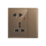 Aqua Glasskin Bronze Multi-Function Socket