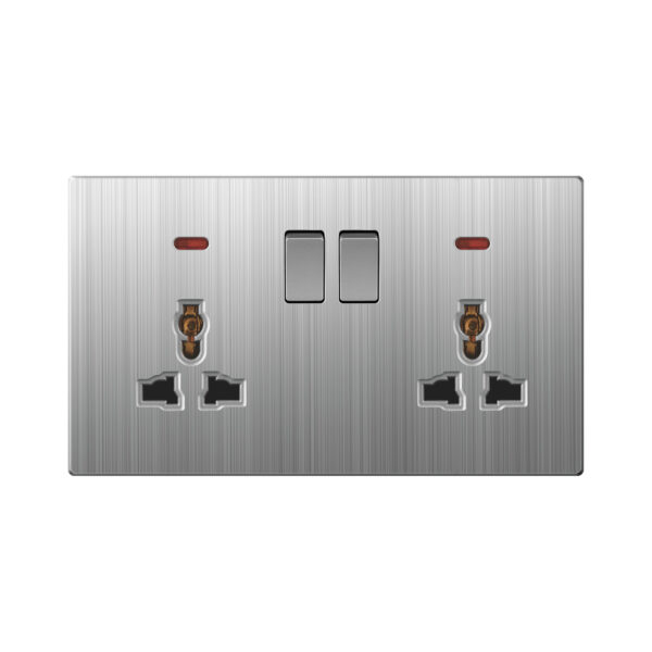 Aqua Xtreme Grey  Double Multi Socket