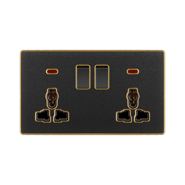 Aqua Xtreme Black  Double Multi Socket