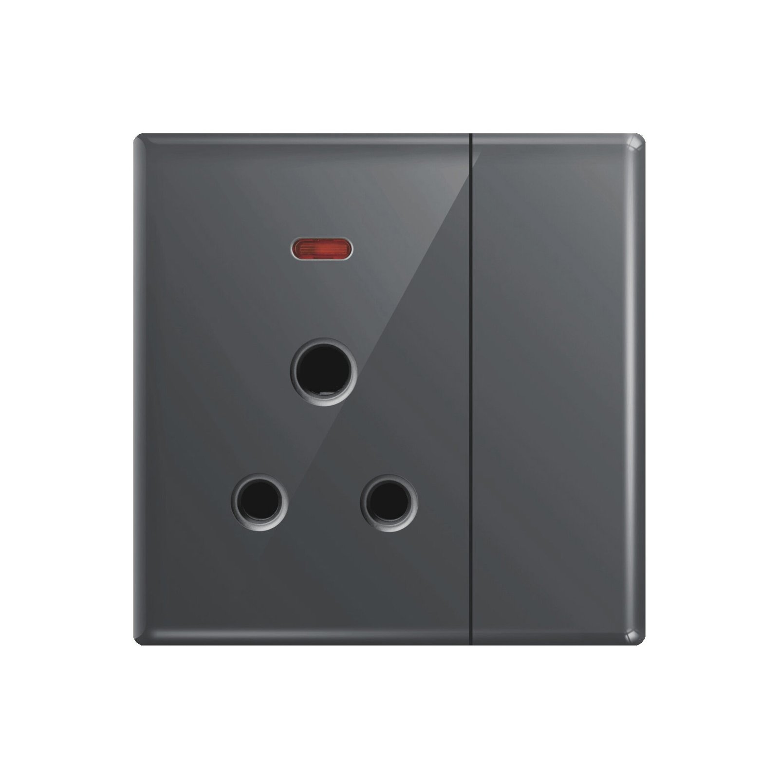 Aqua Glasskin Grey Power Plug – Aqua Electrical
