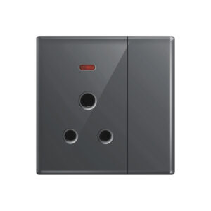 Aqua Glasskin Grey Power Plug
