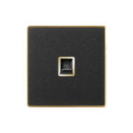 Aqua Xtreme Black Telephone Single Socket