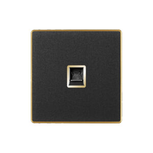 Aqua Xtreme Black Telephone Single Socket