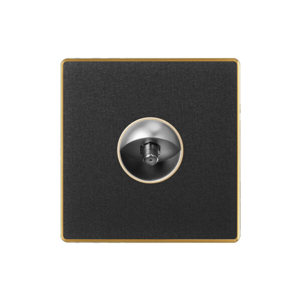 Aqua Xtreme Black TV Single Socket
