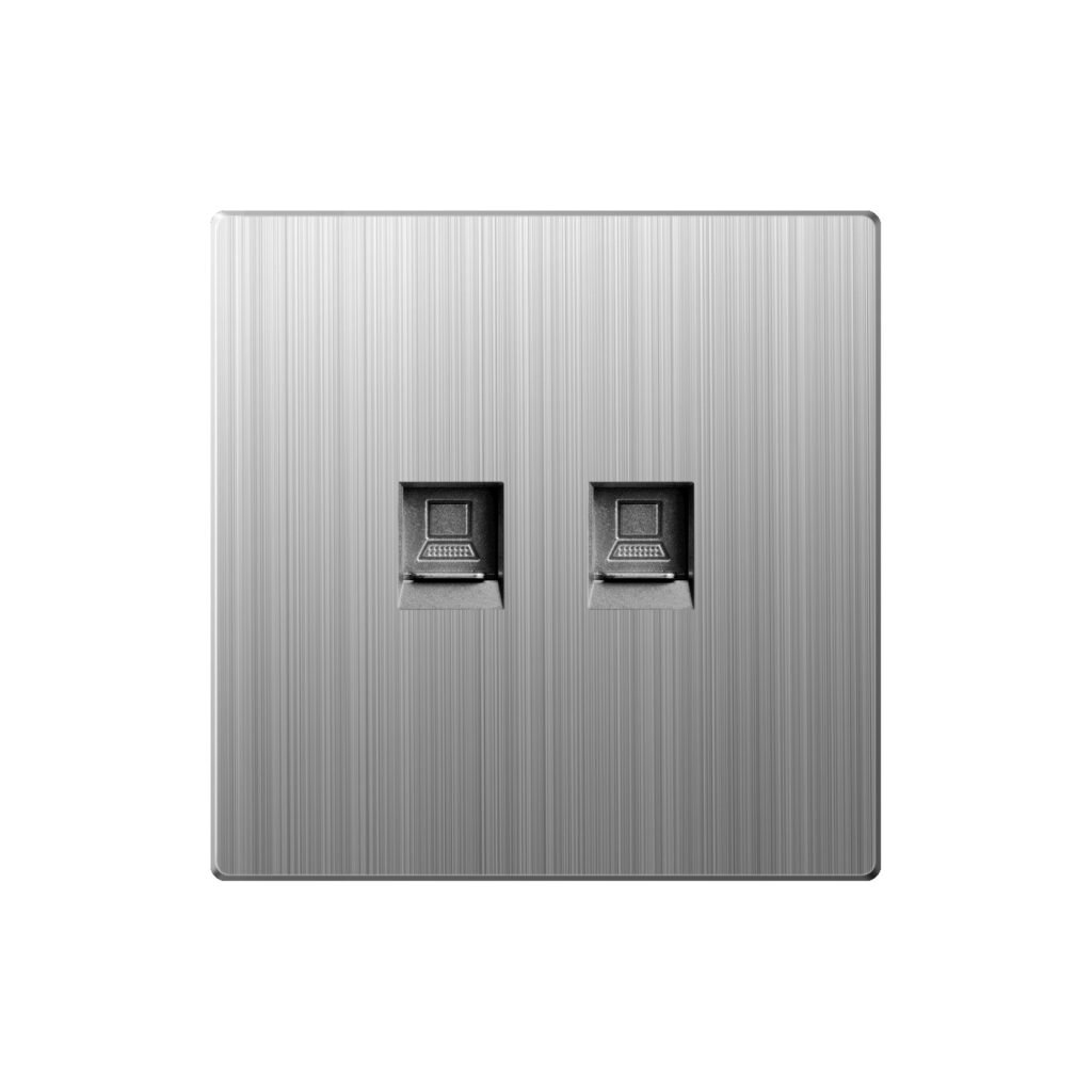 Aqua Xtreme Grey Double Data Socket – Aqua Electrical