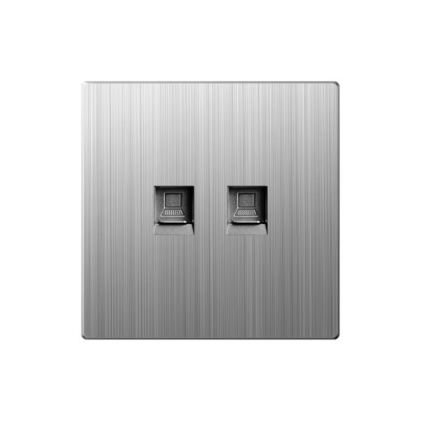 Aqua Xtreme Grey Double Data Socket
