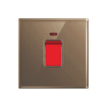 Aqua Glasskin Bronze 20 Amp Double Pole Switch