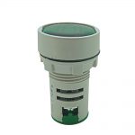 AQUA LED VOLTMETER ROUND GREEN