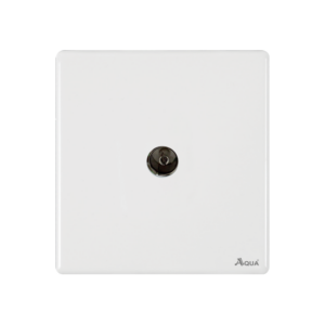 AQUA NEO SUPER WHITE SINGLE TV SOCKET