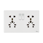 AQUA NEO SUPER WHITE DOUBLE UNIVERSAL SOCKET